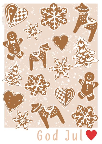 Pepperkake JULEKORT A7