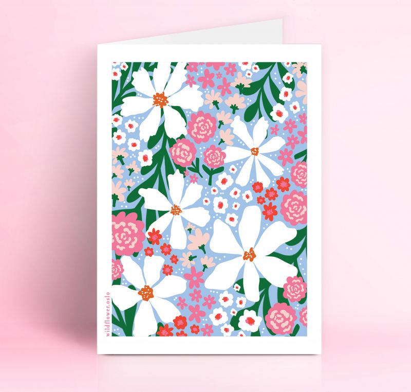 Blomstereng A5 m/konvolutt 